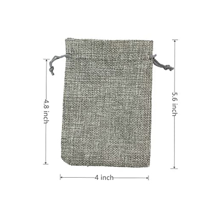 Pack of 25 Burlap Gift Bags with Drawstring Linen Jewelry Pouches Wedding Hessian Jute Bags for Birthday and Treat Pouches Party Wedding Favors Gift