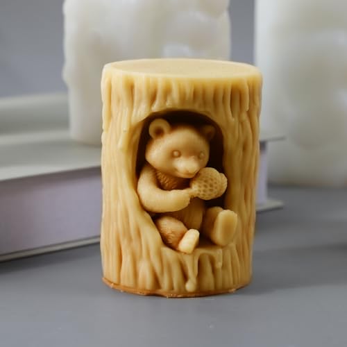 Bear Honey Silicone Molds for Candles Soap Resin Plaster