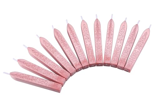 12Pcs Sealing Wax Sticks with Wicks for Wax Seal Stamp (12 Count)