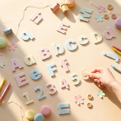 310 Pcs Felt Letter Bulletin Board Self Adhesive Sticker (310 Count)