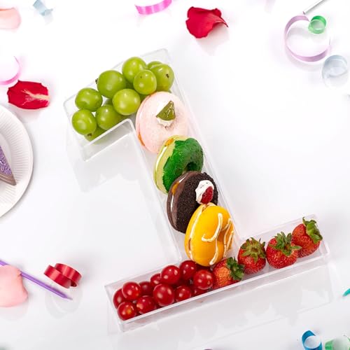 11" Clear Acrylic Letter & Number Charcuterie Tray