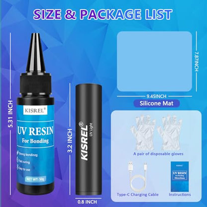 50g UV Resin Kit with Light