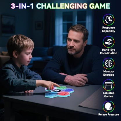 Light Up Memory Game Handheld Electronic Toys with Lights and Sound Effects