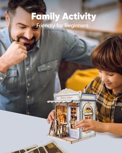 DIY Miniature House Kit Dollhouse Kit for Adults to Build Mini Bakery Shop