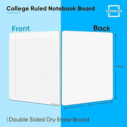 Dry Erase Board with Lines for Desk (2 Count)