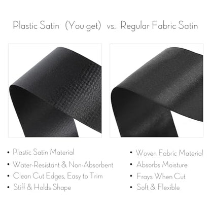 1.5 Inch Black Polypropylene Ribbon