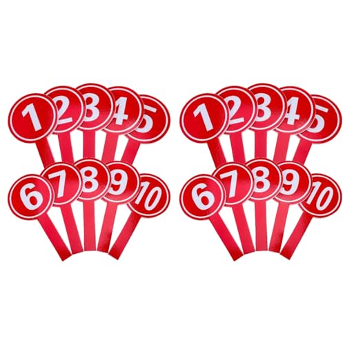 Handheld Scoring Paddles 7.67 Inch Foam Handle Score Cards 1