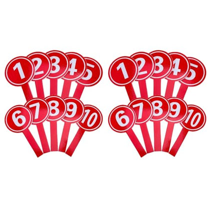 Handheld Scoring Paddles 7.67 Inch Foam Handle Score Cards 1