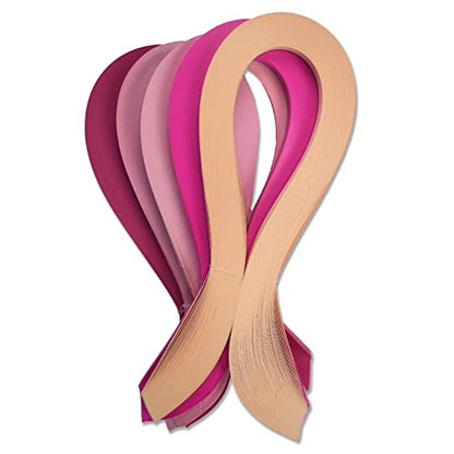 Pink Quilling Paper Strips for Craft Work