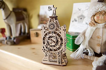 Old Clock Tower 3D Wooden Puzzles for Adults (44 Count)