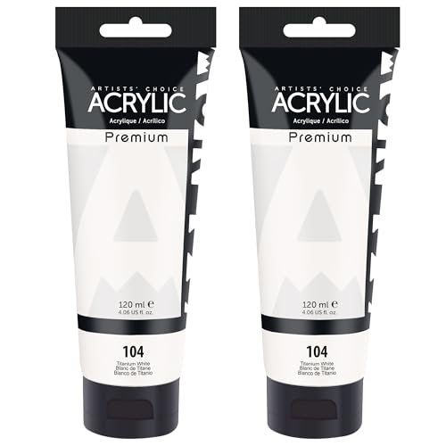 Titanium White Acrylic Paint Set (8 Fl Oz)