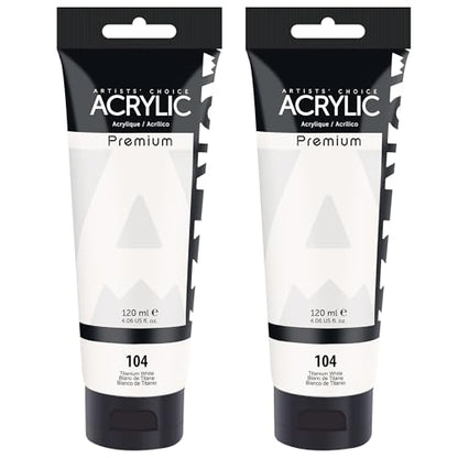 Titanium White Acrylic Paint Set (8 Fl Oz)