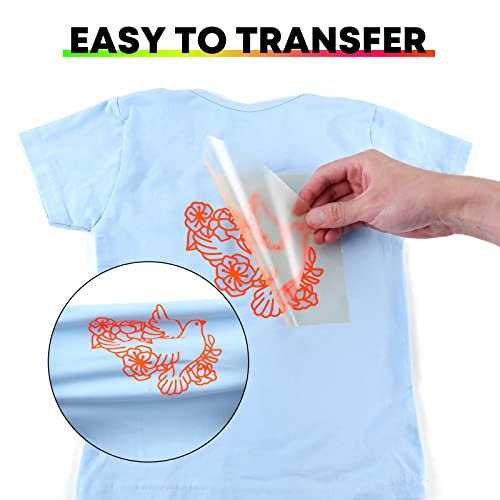 Heat Transfer Vinyl Neon Orange HTV Rolls
