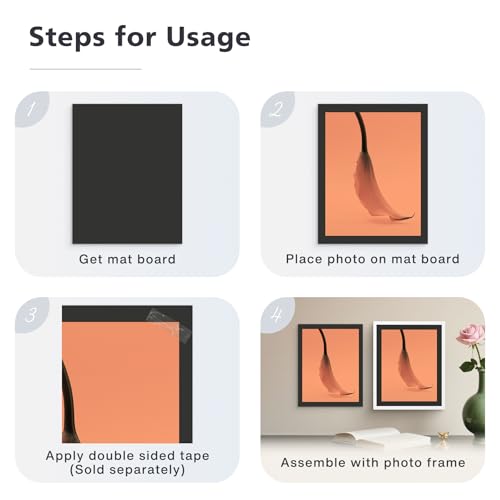 50 Pack 11x14 Uncut Photo Mat Matboards
