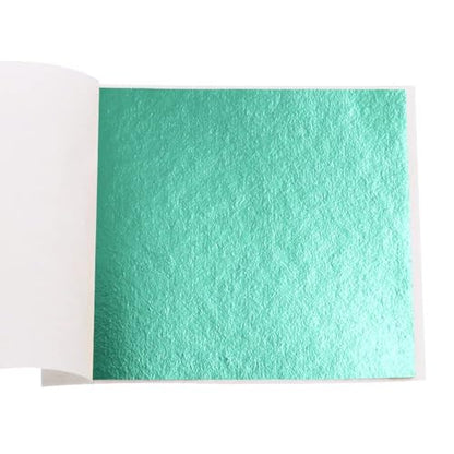 Gold Leaf Sheets 100 PCS Cyan Metal Foil