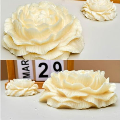 6.7 Inch Peony Flower Silicone Mold Resin Wax Soap Candle Making DIY Mold