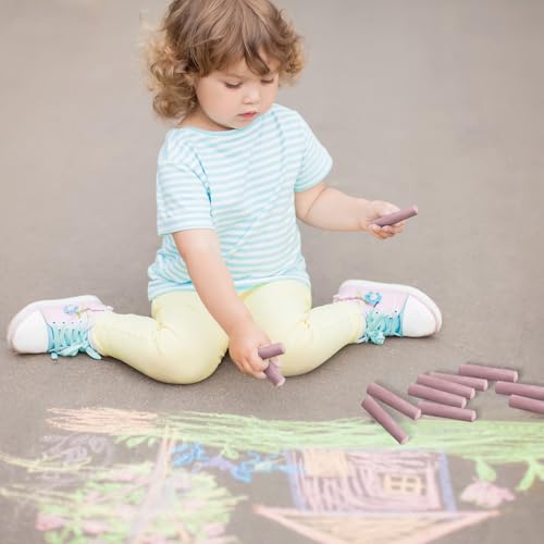 20 Pcs Sidewalk Chalks for Kids Non Toxic Jumbo Chalk for Party Gift Outdoor Art Classroom Play Painting (20 Count)