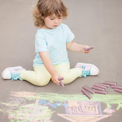 20 Pcs Sidewalk Chalks for Kids Non Toxic Jumbo Chalk for Party Gift Outdoor Art Classroom Play Painting (20 Count)