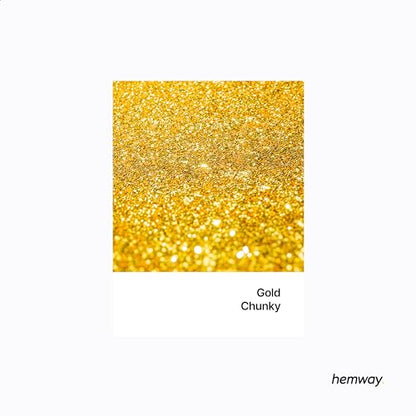 Resin Glitter Gold 100g Chunky Polyurethane & Epoxy Glitter (3.5 Ounce)