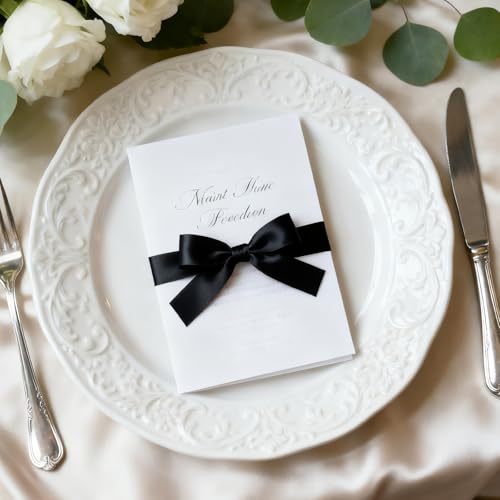 1 Inch 100 Yards Satin Ribbon Black (300 Foot)