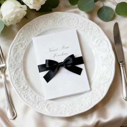 1 Inch 100 Yards Satin Ribbon Black (300 Foot)