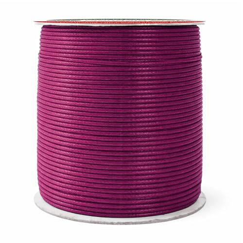 2mm Dark Violet Waxed Cord (327 Foot)