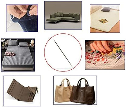 6" Upholstery Large Eye Long Needle Apply to Home or Work Hand Sewing Tapestry Embroidery (6 inch)