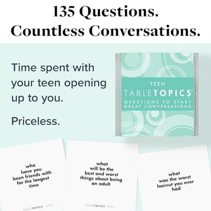 Teen Conversation Cards for Teenagers with Their Family & Friends