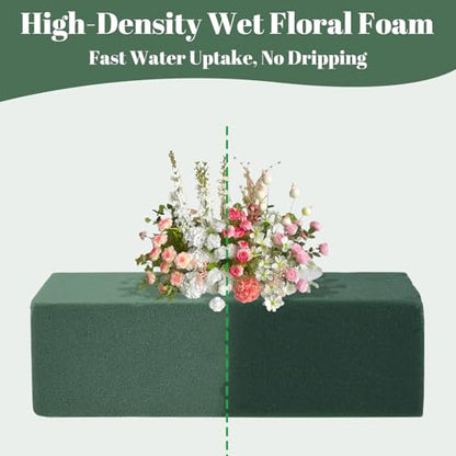 Floral Foam Bulk 30Pcs Green Flower Foam Blocks Wet Dry Foam