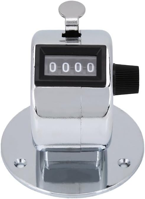 5 Pack Number Counter, Mechanical Counter, 4 Digit with Counter Clicker, Counting Clicker for Golf, Clicker Counter Handheld, Fish Counters for Fishing, Sports (5)