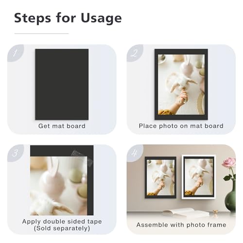 50 Pack 12x16 Uncut Photo Mat Matboards