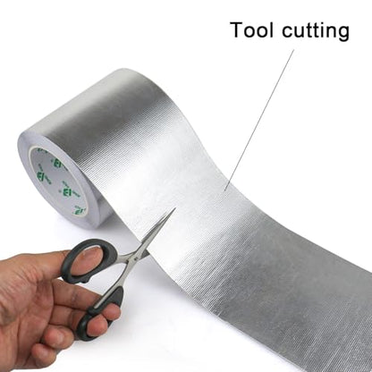 Adhesive Aluminum Foil Heat Shield Tape 1 Pack 5 inch x 66ft (66 Foot)