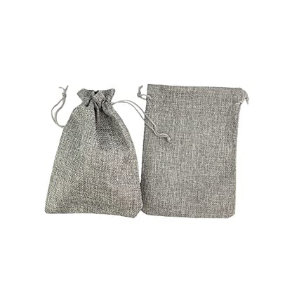 Pack of 25 Burlap Gift Bags with Drawstring Linen Jewelry Pouches Wedding Hessian Jute Bags for Birthday and Treat Pouches Party Wedding Favors Gift