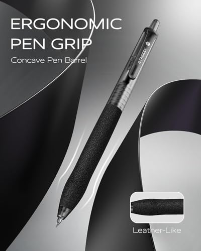 0.5mm Gel Pens Fine Point Smooth Writing Pens (12 Count)