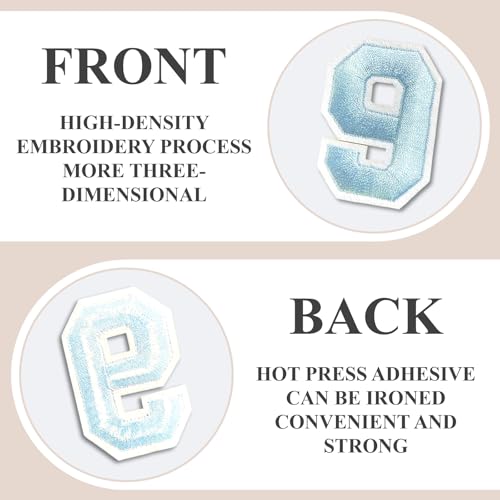 Letter and Number Iron On Patches (72 Count)