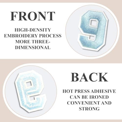 Letter and Number Iron On Patches (72 Count)