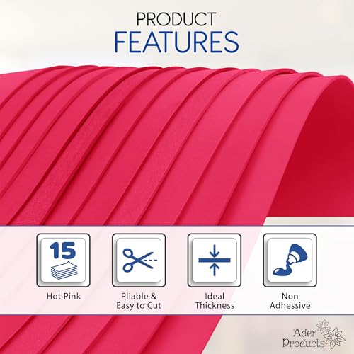 Hot Pink EVA Foam Sheets for Crafts