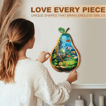 Ocean Inside Puzzles Adults Gifts Wooden 180 Pieces 14.1 * 9.7in