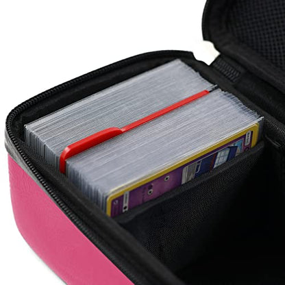 Pink Bolt Card Carrying Case fits Pokemon Cards and other TCG Games