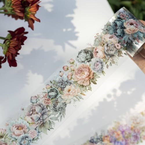 Flower PET Tape Stickers for Journaling