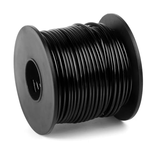 95FT 14 Gauge Bendable Black Aluminum Craft Wire for Jewelry Making Craft (95 Foot)
