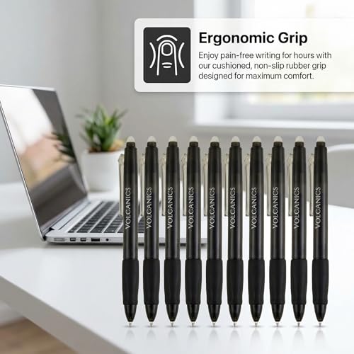 Retractable Erasable Gel Pens (12 Count)