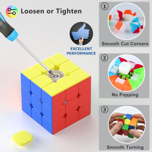 Full Size 3x3x3 Speed Cube Set (15 Count)