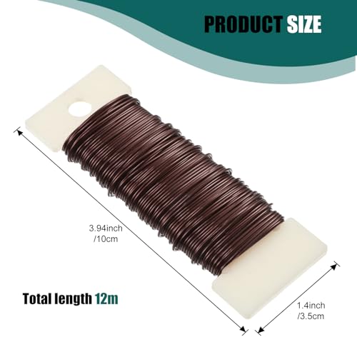 6 Rolls 112 Yards Floral Flexible Paddle Wire for Crafts Christmas Wreaths Tree 22 Gauge Floral Bind Wire Garland and Flower Arrangements DIY Craft (6 Count)