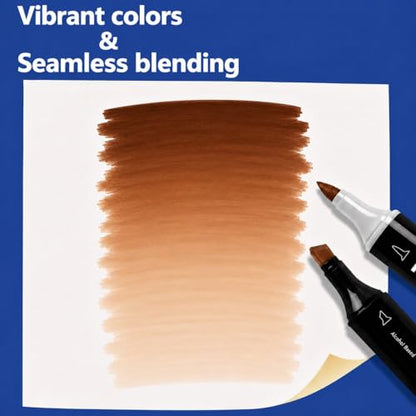 6 Pack Skin Tone Brown Alcohol Markers (6 Count)