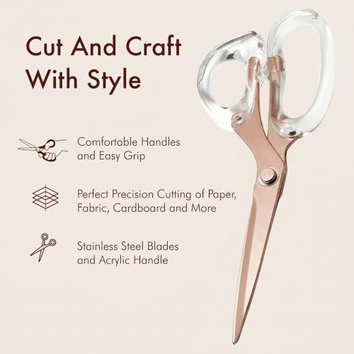 9” Stainless Steel Acrylic Scissors