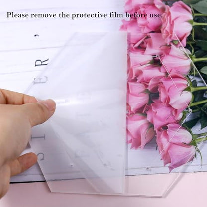 6 Pieces Hexagon Quilting Template with 1 (6 Count)