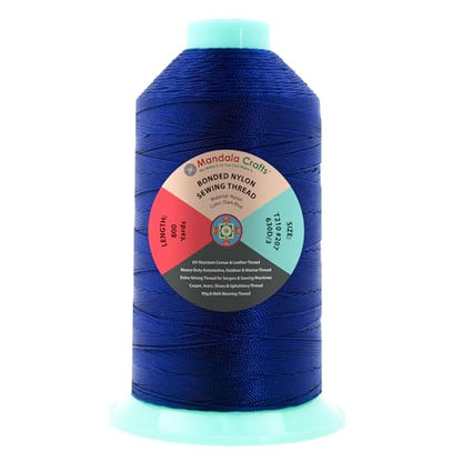 Size 207 630D T210 Dark Blue Bonded Nylon Thread