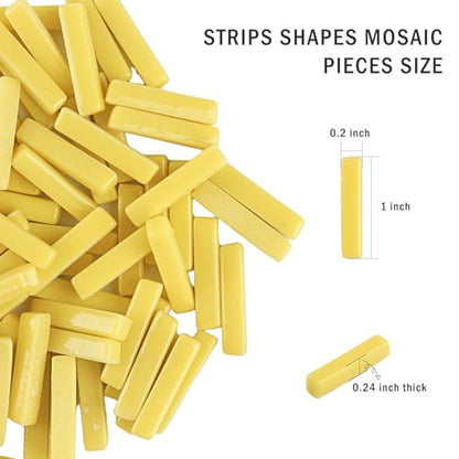 Strips Mosaic Tiles for Crafts Bulk (5.29 Ounce)