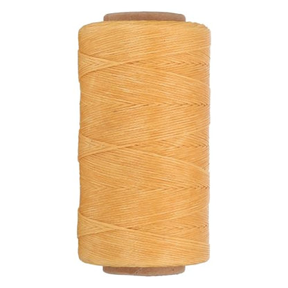 284 Yard Flat Waxed Thread 150D 1mm Leather Sewing Cord for Repairing Shoes Bags Wallets Jewelry Making DIY Leather Craft